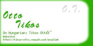 otto tikos business card
